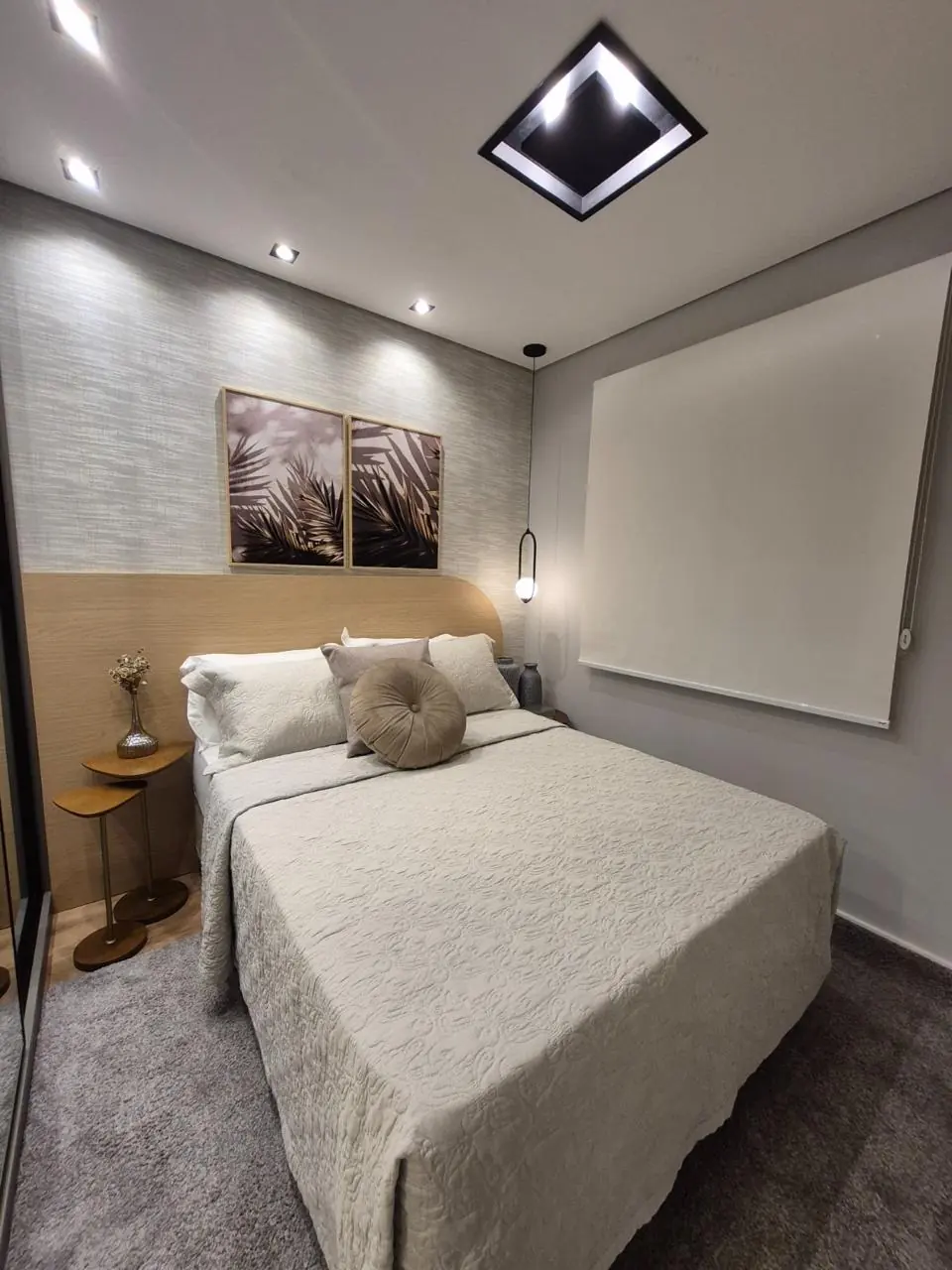 Dormitório — Apartamento Decorado Construtora Árbore — móveis planejados em MDF pela Dillare em Itatiba - SP